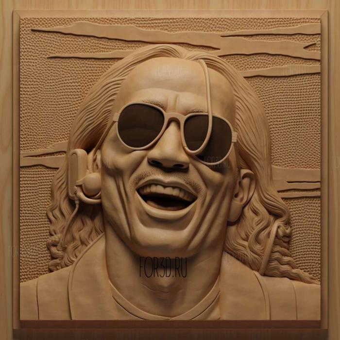 Stevie Wonder 1 stl model for CNC